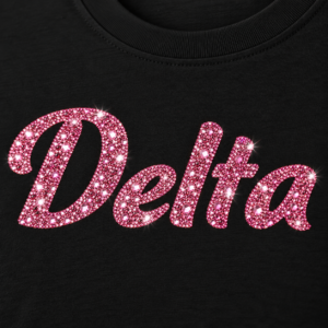 front view of rhinestone details